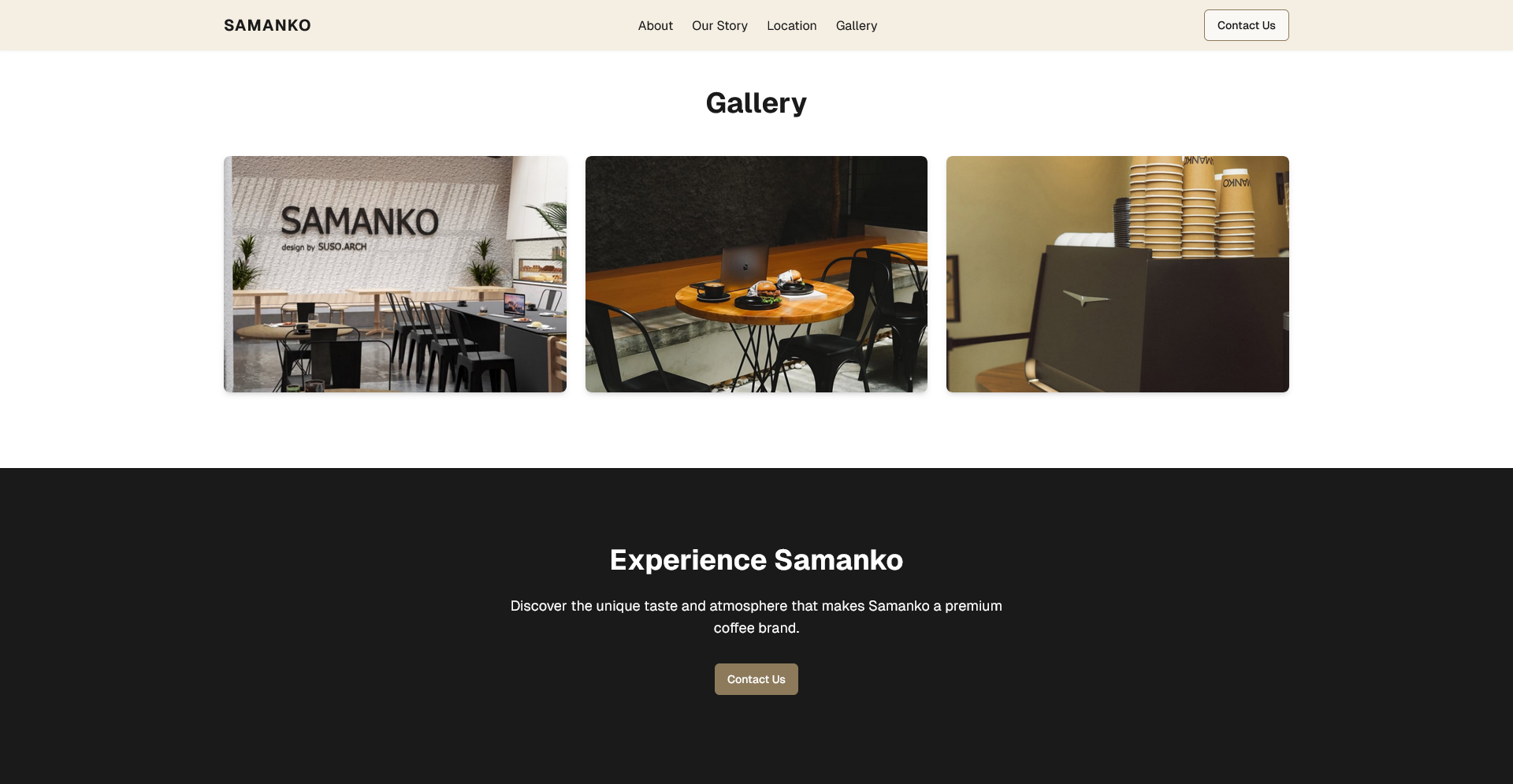 Samanko | Coffee Shop Landing Page screenshot 4