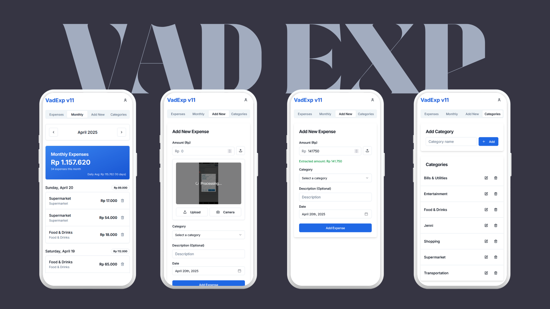 VadExp | Expense Tracker
